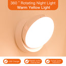 Motion Sensor Night Light Rotating LED Sensor Light for Wardrobe