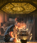 Children's rotating stars, dreamlike starlight night lights