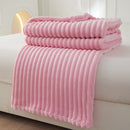 Large Strip Width Strip Thickening Nap Blanket