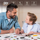 ROBOTIME DIY Miniature House Kit Garage Workshop With Light, Wooden Dollhouse Model Building Kit For Adults And Children, Holiday Birthday Gifts For Boys Girls DG165