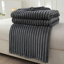 Large Strip Width Strip Thickening Nap Blanket