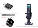 RGB Color Ambient Light Condenser Microphone