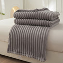 Large Strip Width Strip Thickening Nap Blanket