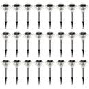 24Packs Solar Garden Lights Outdoor IP44 Waterproof Solar Pathway Lights Color Changing Landscape Lamps