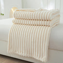 Large Strip Width Strip Thickening Nap Blanket
