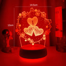 Creative 3D Couple Bedroom Ambient Night Light