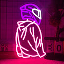 Motorcycle Rider Modeling Atmosphere Decorative Lights