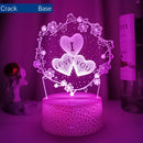 Creative 3D Couple Bedroom Ambient Night Light