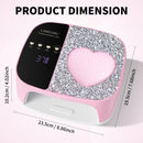 UV LED Nail Lamp Kit For Gel Polish Professional Fast Curing Dryer Light Set With 4 Timer Settings Cordless Rechargeable Nail Art Cure Machine For Manicure Pedicure At Home And Salon