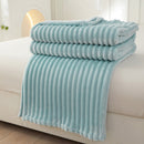 Large Strip Width Strip Thickening Nap Blanket