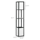Modern Shelf Floor Lamp with Dual Ambient Light