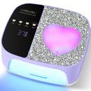 UV LED Nail Lamp Kit For Gel Polish Professional Fast Curing Dryer Light Set With 4 Timer Settings Cordless Rechargeable Nail Art Cure Machine For Manicure Pedicure At Home And Salon