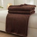 Large Strip Width Strip Thickening Nap Blanket