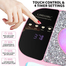 UV LED Nail Lamp Kit For Gel Polish Professional Fast Curing Dryer Light Set With 4 Timer Settings Cordless Rechargeable Nail Art Cure Machine For Manicure Pedicure At Home And Salon