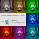 Creative 3D Couple Bedroom Ambient Night Light