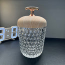Luxury Crystal Macaron Night Light Pine Cone Multifunctional Bedside Table Lamp Creative Ambient Light Christma Decoration Light