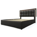 PU Belt, LED Strip And Bed Frame With 4 Drawers