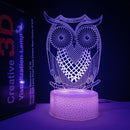Usb Plug-in Remote Control 3D Ambient Night Light